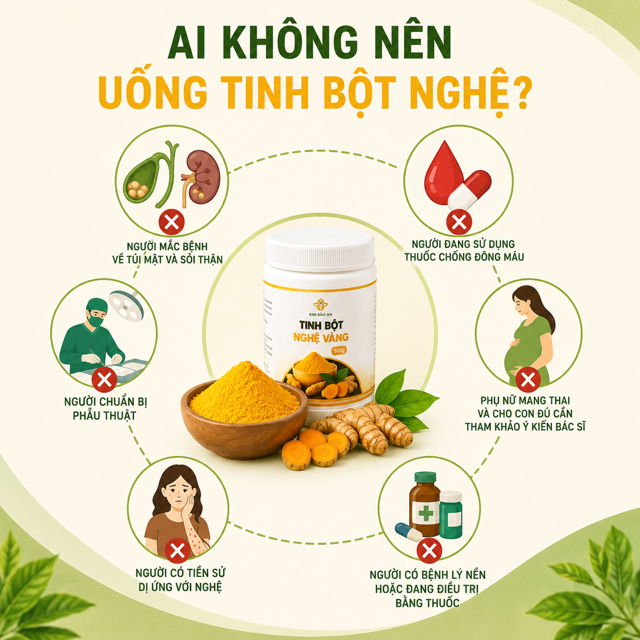 Ai không nên uống tinh bột nghệ