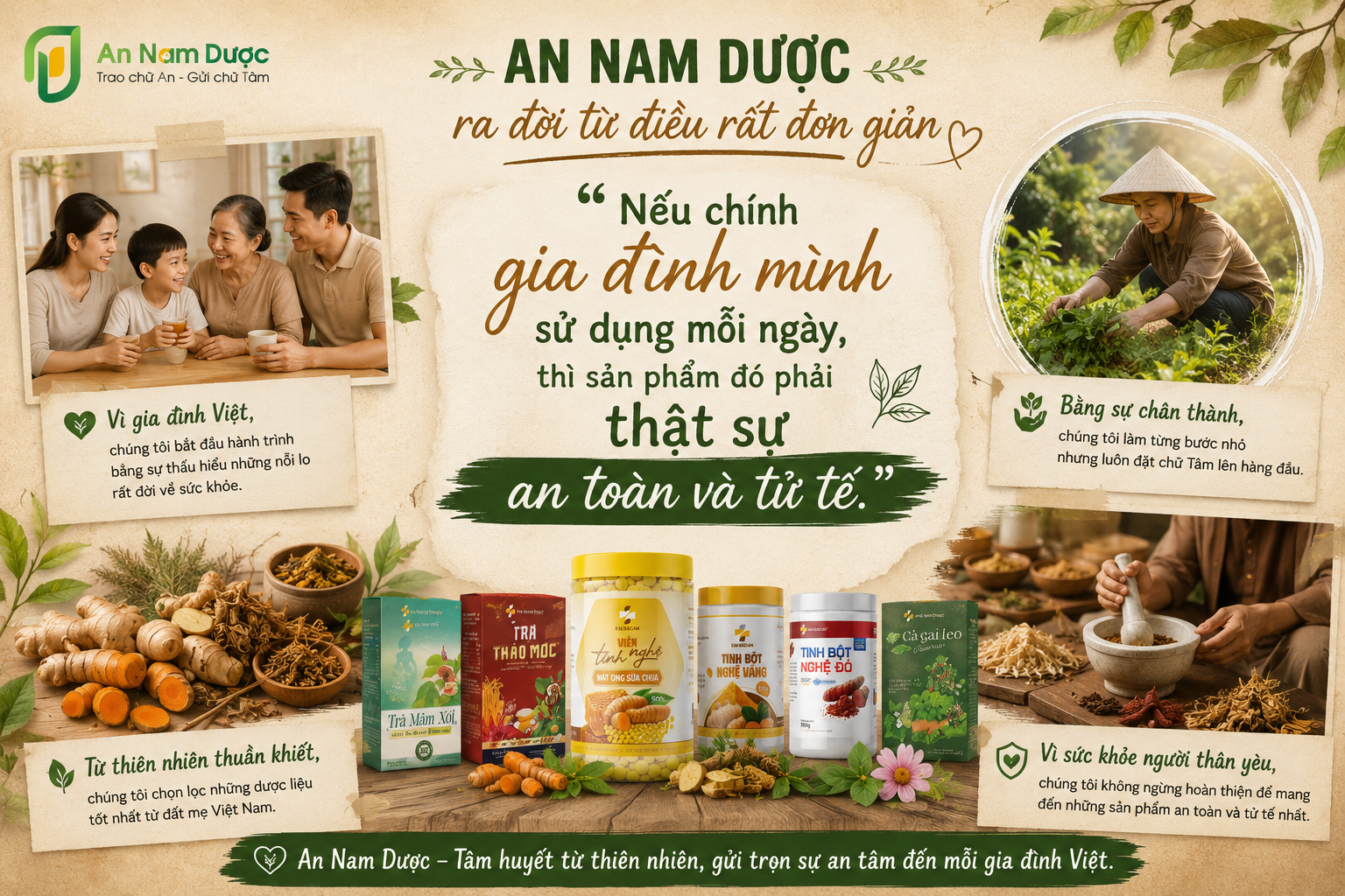 An Nam Dược ra đời từ những điều rất đơn giản