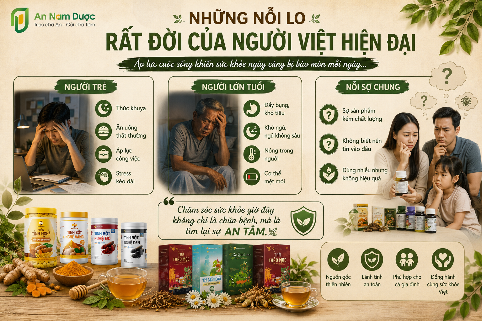 Chính từ những trăn trở ấy, An Nam Dược được hình thành