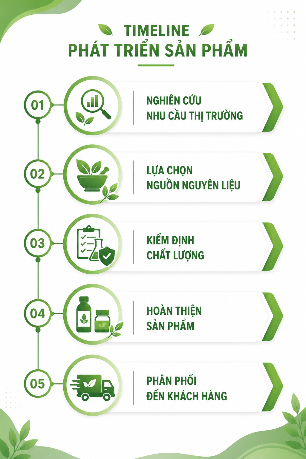 Timeline phát triển sản phẩm
