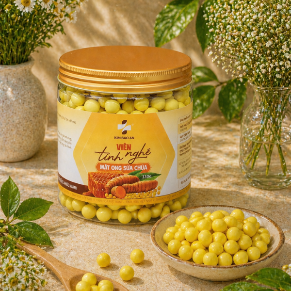 Viên Tinh Nghệ Mật Ong Sữa Chúa [Hộp 330G] - Giải Pháp Tiện Lợi Cho Người Muốn Chăm Sóc Sức Khỏe Mỗi Ngày